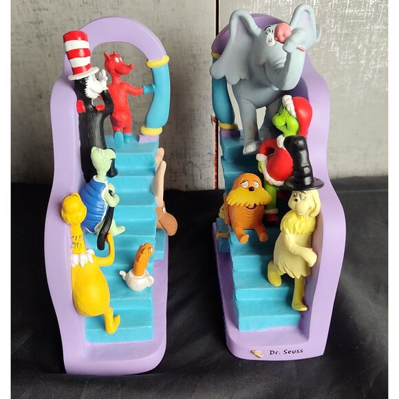 Hallmark Dr. Seuss Collection The Ends Sculpted Bookends 2000 - Picture 3 of 9